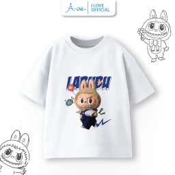 Thumbnail ILOVE Áo thun cộc tay LABUBU mẫu mới, áo phông chất cotton mềm mịn thoáng mát cho bé từ 8.5-32kg 3