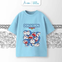Thumbnail ILOVE Áo thun cộc tay mèo máy DORAEMON Dora Dora, áo phông tay ngắn chất COTTON mềm mịn, thoáng mát cho bé 8.5-32kg 4