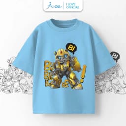 Thumbnail ILOVE Áo thun cộc tay robot BUMBLEBEE cho bé, áo phông tay ngắn chất COTTON mềm mịn, thoáng mát cho bé trai 8.5-32kg 2