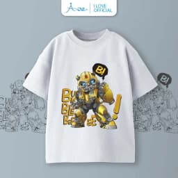 Thumbnail ILOVE Áo thun cộc tay robot BUMBLEBEE cho bé, áo phông tay ngắn chất COTTON mềm mịn, thoáng mát cho bé trai 8.5-32kg 3