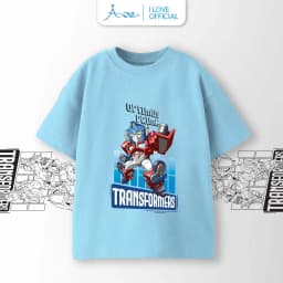 Thumbnail ILOVE Áo thun cộc tay robot TRANSFORMERS, áo phông tay ngắn chất COTTON mềm mịn, thoáng mát dành cho bé trai 8.5-32kg 4