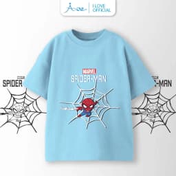 Thumbnail ILOVE Áo thun cộc tay siêu nhân SPIDER MAN cho bé, áo phông tay ngắn chất COTTON co dãn,mềm mịn cho bé trai 8.5-32kg 2