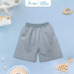 Thumbnail ILOVE Quần đùi nỉ bé trai, quần short ngắn chất nỉ COTTON mềm mịn, thoáng mát dành cho bé trai 10-32kg 3