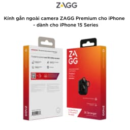 Thumbnail [iPhone 16/15] Dán bảo vệ CAMERA cao cấp ZAGG Premium/Luxury công nghệ ion tối đa độ rõ nét, ClearPrint 1