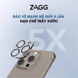Thumbnail [iPhone 16/15] Dán bảo vệ CAMERA cao cấp ZAGG Premium/Luxury công nghệ ion tối đa độ rõ nét, ClearPrint 2