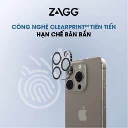 Thumbnail [iPhone 16/15] Dán bảo vệ CAMERA cao cấp ZAGG Premium/Luxury công nghệ ion tối đa độ rõ nét, ClearPrint 3
