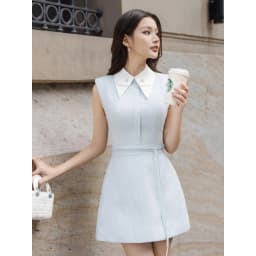 Thumbnail JOVEN Đầm Nữ Gigi Form Ôm Tùng A Dây Rời Thắt Eo Kiểu 1