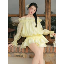 Thumbnail JOVEN Set Nữ Lucy Bẹt Vai Tay Phồng 2