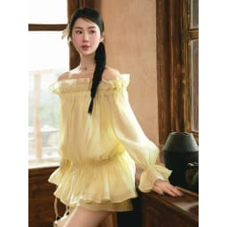 Thumbnail JOVEN Set Nữ Lucy Bẹt Vai Tay Phồng 4