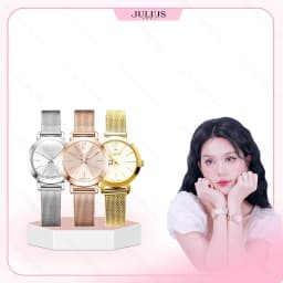 Thumbnail Julius Official | Đồng hồ nữ JULIUS JA-732 dây thép size 28 1