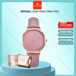 Thumbnail Julius Official đồng hồ nữ JA-1017 dây da 1