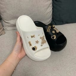 Thumbnail Kaleea D07 - Dép Thời Trang Nữ Gắn Charm Hách Dáng Đế Độn 7P 3