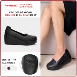 Thumbnail Kaleea - Giày Cao Gót Đế Xuồng Chất Da Mềm Đi Nhẹ, Êm Chân Cao 6cm - MO634 1