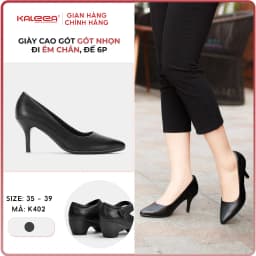 Thumbnail Kaleea - Giày Cao Gót Nữ Cao Gót Mũi Nhọn Đế Cao 6p Đi Êm Chân - K402 1