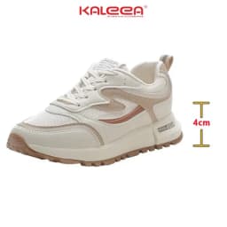 Thumbnail Kaleea - Giày Thể Thao Nữ Đi Bộ Tập Gym Chất Liệu Lưới Dệt Kim Sneaker Đế Cao 3p - T79 (LẤY TĂNG SIZE) 4
