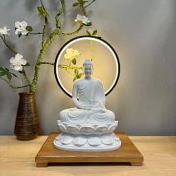Thumbnail Kệ Đèn Led Hào Quang Tượng Phật Phong Thủy Hình Tròn - Tuệ Nga 4