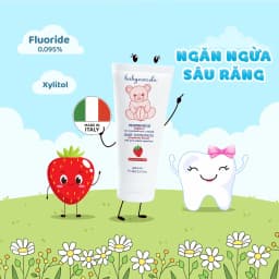 Thumbnail Kem đánh răng cho bé Babycoccole trẻ em nuốt được từ 6M+ hương dâu 30ml 2