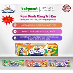 Thumbnail Kem đánh răng Kodomo đủ hương 45-60gr cho bé từ 3 tuổi 1