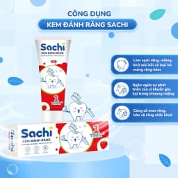 Thumbnail Kem Đánh Răng Sachi Dạng Tuýp Giúp Làm Sạch, Khử Mùi Hôi Miệng, An Toàn Cho Bé - Tuýp 60g 2