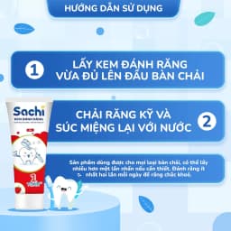 Thumbnail Kem Đánh Răng Sachi Dạng Tuýp Giúp Làm Sạch, Khử Mùi Hôi Miệng, An Toàn Cho Bé - Tuýp 60g 3