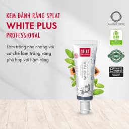 Thumbnail Kem Đánh Răng SPLAT White Plus Professional series Giúp Trắng Sáng, Loại Bỏ Vết Ố Vàng Hiệu Quả Dung Tích 20ml 1