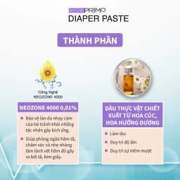 Thumbnail Kem Bôi Hăm Cho Bé DottorPrimo Diaper Paste - Giúp Ngừa Hăm Bỉm Tã, Lành Vết Hăm Đỏ, Dưỡng Da Cho Bé 3