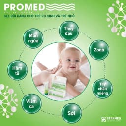 Thumbnail Kem Bôi Kem Bôi Hăm Tã PROMED Kháng Khuẩn, Bảo Vệ Da Khi Côn Trùng Đốt, Ngừa Sẹo An Toàn Cho Bé Hộp 30g 2