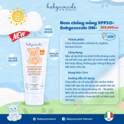 Thumbnail Kem chống nắng cho bé Babycoccole 0M+ an toàn cho trẻ sơ sinh & em bé da nhạy cảm SPF 50+ 30ml/75ml 4