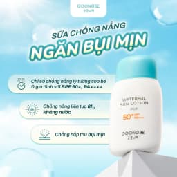 Thumbnail Kem Chống Nắng Dạng Sữa Vật Lý Thuần Chay GOONGBE Waterful Sun Lotion Mild 80gr 2