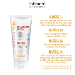 Thumbnail Kem Chống Nắng SPF50 Farmona Giúp Làm Giảm Nguy Cơ Da Bị Cháy Nắng, Bị Bỏng Nắng, Bị Dị Ứng Ánh Nắng Tuýp 50ml 3