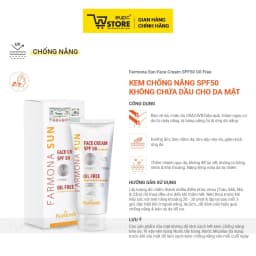 Thumbnail Kem Chống Nắng SPF50 Không Chứa Dầu Cho Da Mặt Farmona Sun 50ml Bảo Vệ Da, Chặn Tia UVA/UVB Hiệu Quả EUPC STORE 2