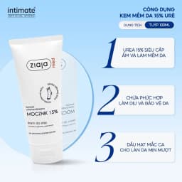Thumbnail Kem Mềm Da 15% Urê Ziaja Med ZIAJA Giúp Giảm Thô Ráp, Nứt Nẻ Và Cung Cấp Độ Ẩm Cho Da 100ml 3
