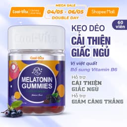 Thumbnail Kẹo Dẻo Melatonin Hỗ Trợ Giấc Ngủ Ngon Sleep Well Gummies & Hỗ Trợ Giảm Căng Thẳng Kết Hợp Vitamin B6 Coolvita 1