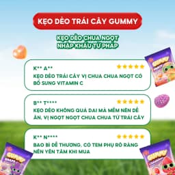 Thumbnail Kẹo Dẻo Trái Cây Gummy 20G (Combo 10 Túi & 20 Túi) - Nhập Khẩu Từ Pháp Của Pháp - ANDROS FRUIT ME UP GUMMY 3
