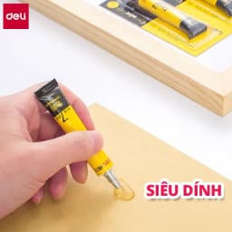 Thumbnail Keo Siêu Dính Đa Năng Deli - 7ml/ 20ml - Phù Hợp Sửa Chữa, Ghép Nối - Có Thể Dán Trên Mọi Bề Mặt 3