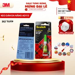 Thumbnail Keo siêu dính đa năng 3M™ scotch AD113 (2g) dán giày dép, gọng kính, phụ kiện... 1