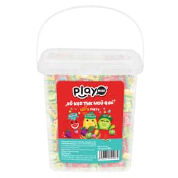 Thumbnail Kẹo the kẹo ngậm trái cây Playmore không đường hương vị dưa hấu, 1 xô 80g (100 viên kẹo) 1