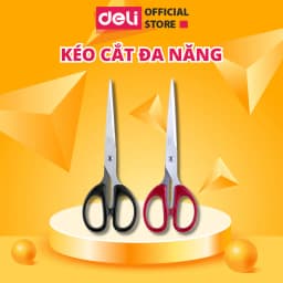 Thumbnail Kéo Thủ Công Văn Phòng 175mm DELI Tiện Lợi Đa Năng Dễ Dàng Sử Dụng, Chất Liệu Cao Cấp Không Gỉ 1