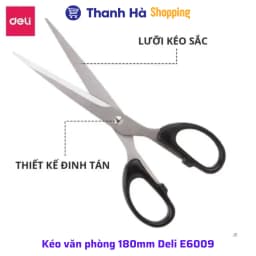 Thumbnail Kéo văn phòng 180mm Deli E6009 2