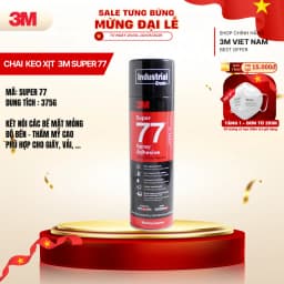 Thumbnail Keo Xịt Đa Năng 3M™ Super 77™ - 375g - Xitj trên giấy, vải, ... siêu mỏng dính chắc 1