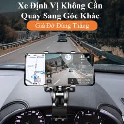 Thumbnail Kẹp điện thoại xoay gắn ô tô MYT Giá đỡ điện thoại xoay 360 độ cao cấp gắn kính chiếu hậu bảng điều khiển xe hơi 3