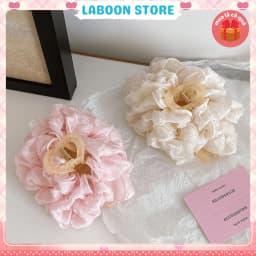 Thumbnail kẹp tóc càng cua LABOON chất liệu voan nhún xếp ly nhiều lớp nhẹ nhàng dễ thương 1