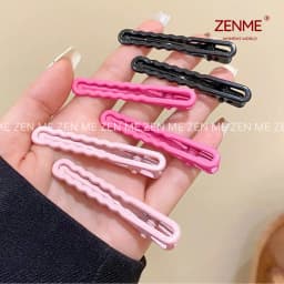 Thumbnail Kẹp Tóc Zen Me Phong Cách Hàn Quốc Nhiều Màu Sắc Trẻ Trung Đa Năng Công Dụng 1