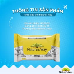 Thumbnail Khăn Giấy Ướt Nature's Way Không Mùi, An Toàn Cho Da Của Bé Cao Cấp 1
