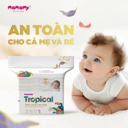 Thumbnail -Khăn khô cao cấp cho bé Mamamy 100% sợi tự nhiên và rayon Tropical gói 160 tờ mềm, dai, sạch cực 2