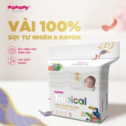 Thumbnail -Khăn khô cao cấp cho bé Mamamy 100% sợi tự nhiên và rayon Tropical gói 160 tờ mềm, dai, sạch cực 3