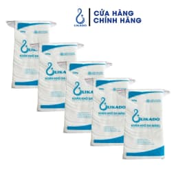 Thumbnail Khăn khô đa năng cho bé likado 300g (5 gói) gấp đôi 1