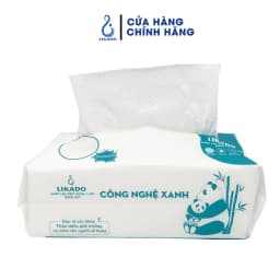 Thumbnail Khăn lau mặt dùng 1 lần spa dạng rút (80 khăn) LIKADO kích thước (20x20cm)(1 túi) 4