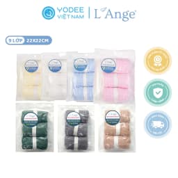 Thumbnail Khăn lau mặt L'Ange chất liệu vải bông 9 lớp 22x22cm cho bé (set 3 cái) 1