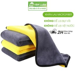 Thumbnail Khăn lau ô tô chuyên dụng đa năng Tâm Luân microfiber, siêu thấm, khổ to 1